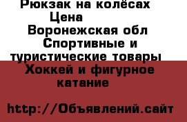 Рюкзак на колёсах › Цена ­ 3 000 - Воронежская обл. Спортивные и туристические товары » Хоккей и фигурное катание   